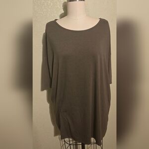 Zenana Premium Army Green Tunic W/ Pockets Size Small